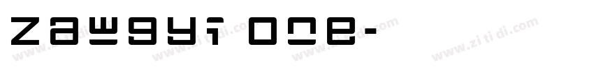 Zawgyi One字体转换